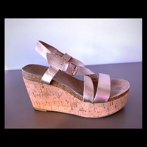 Platform Gold Sandals